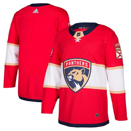 Adidas Panthers Blank Red Home Authentic Stitched NHL Jersey - Click Image to Close
